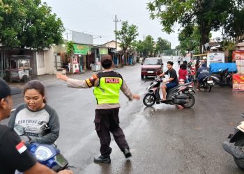 Patroli Harkamtibmas, Polsek Campurdarat Amankan Lokasi Penjual Takjil